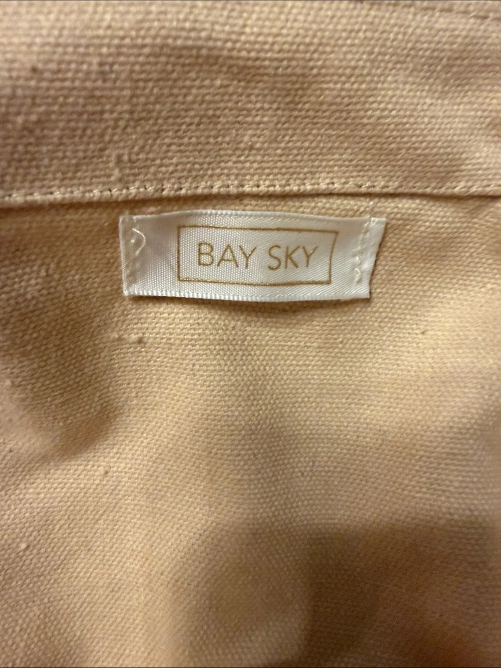 Canvas Tote Bag with 'Summer is a State of Mind' Script - Cream